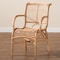 Bali & Pari Seminyak Modern Bohemian Natural Rattan Lounge Chair 235-13344-ZORO - alternate 8